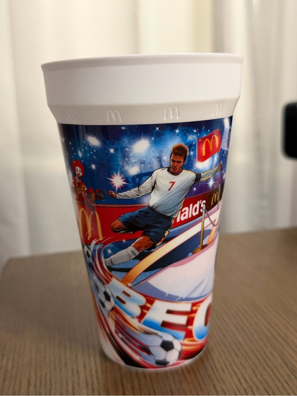 McDonald's Beckham Soccer Player Promotional Cup